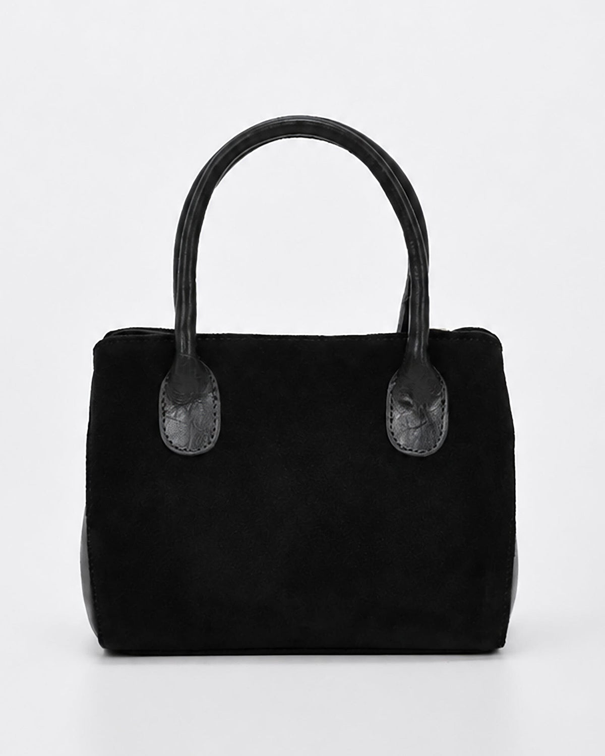 Bellview Suede & Leather Crossbody Bag - Black