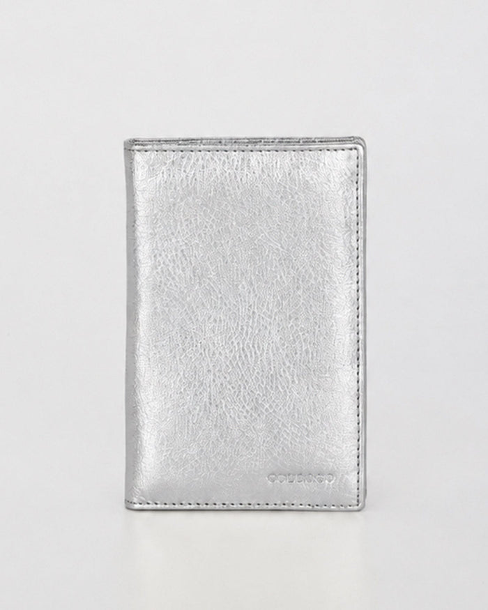 Billy RFID Leather Passport Wallet - Silver COBB & CO 