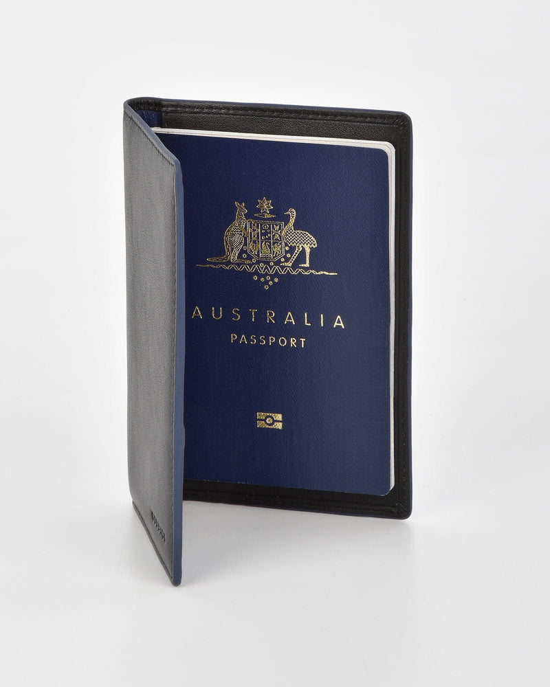 Billy RFID Two Tone Leather Passport Wallet