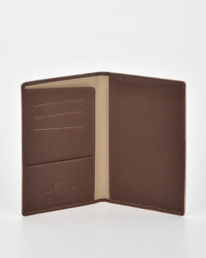 Billy RFID Two Tone Leather Passport Wallet
