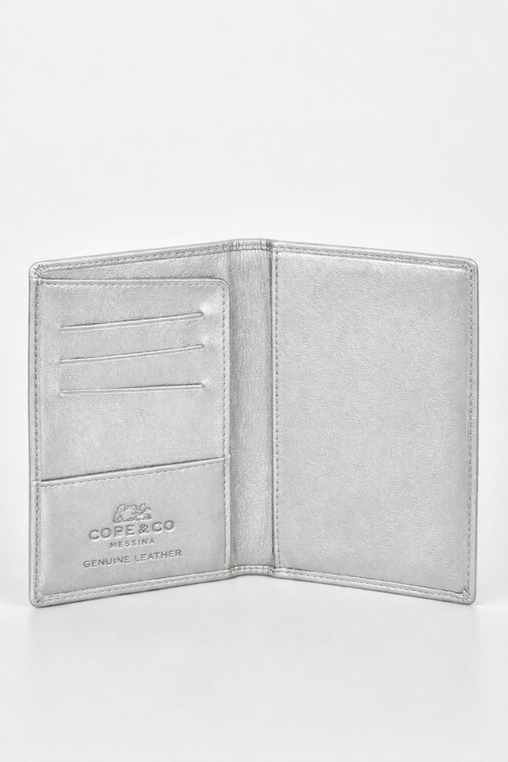 Billy RFID Two Tone Leather Passport Wallet - Black-Blue