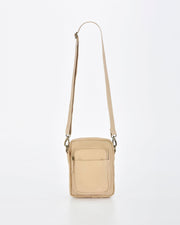 Booral Leather Crossbody Bag - Cream