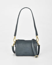 Botany Washed Leather Crossbody Shoulder Bag in Midnight – Cobb & Co, Australian designed