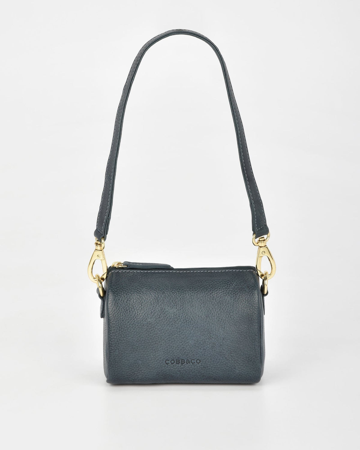 Botany Washed Leather Crossbody Shoulder Bag - Midnight