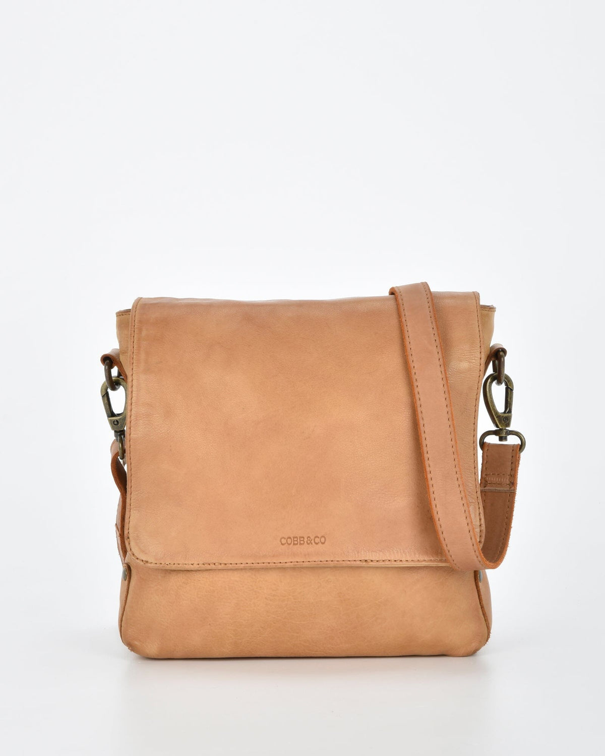 Bracewell Rugged Leather Flapover Crossbody