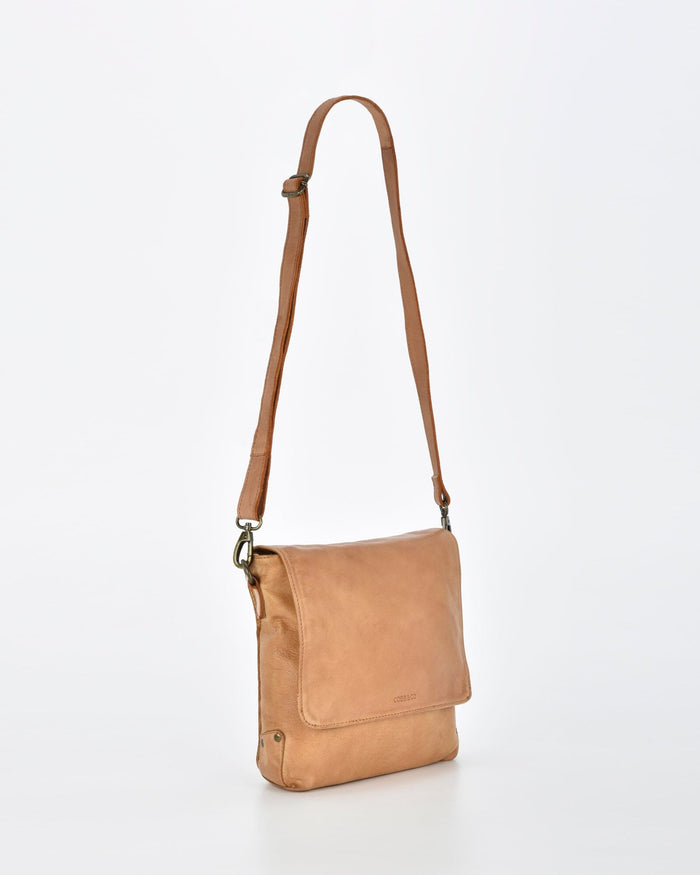 Bracewell Rugged Leather Flapover Crossbody