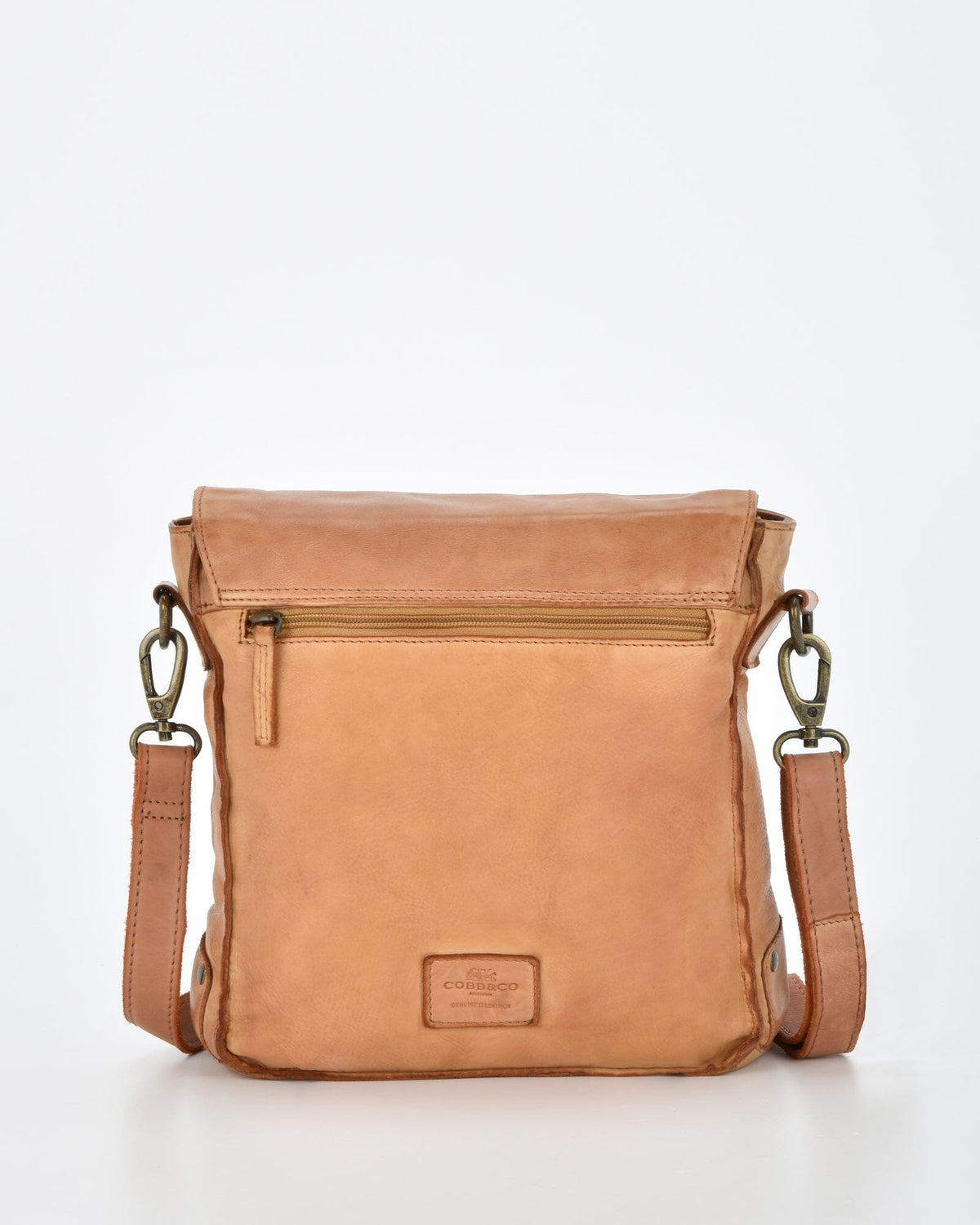 Bracewell Rugged Leather Flapover Crossbody