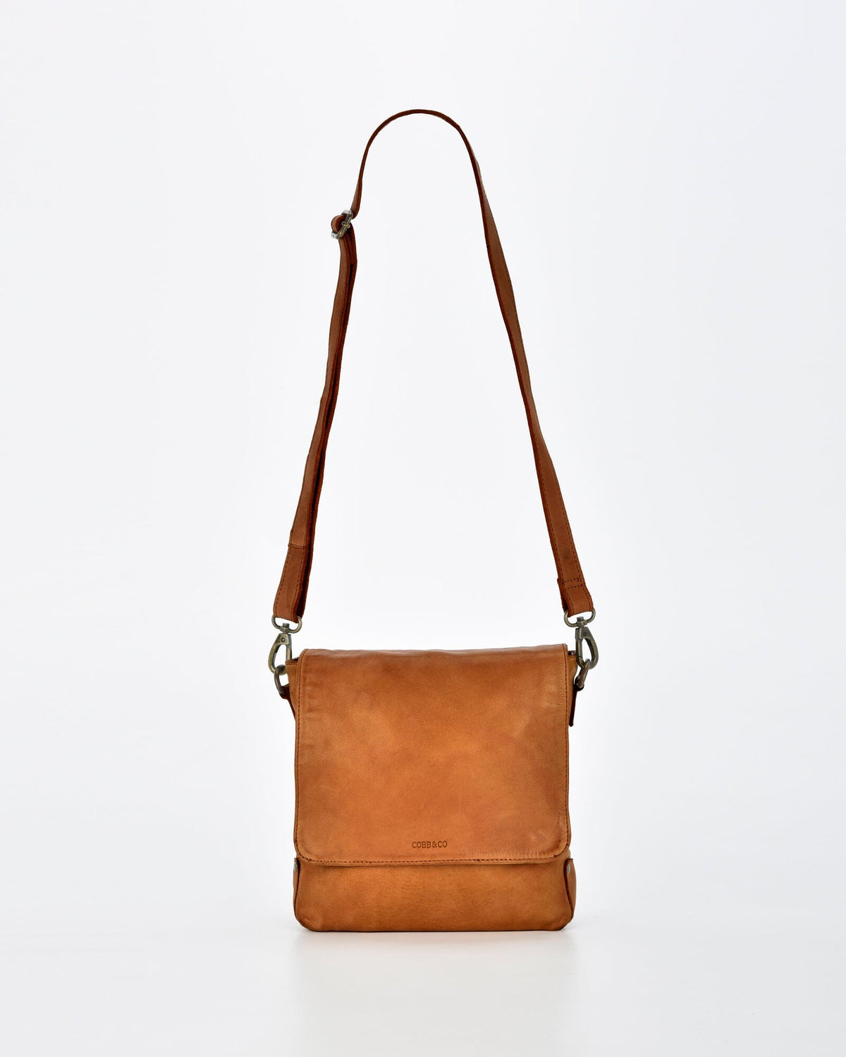 Bracewell Rugged Leather Flapover Crossbody