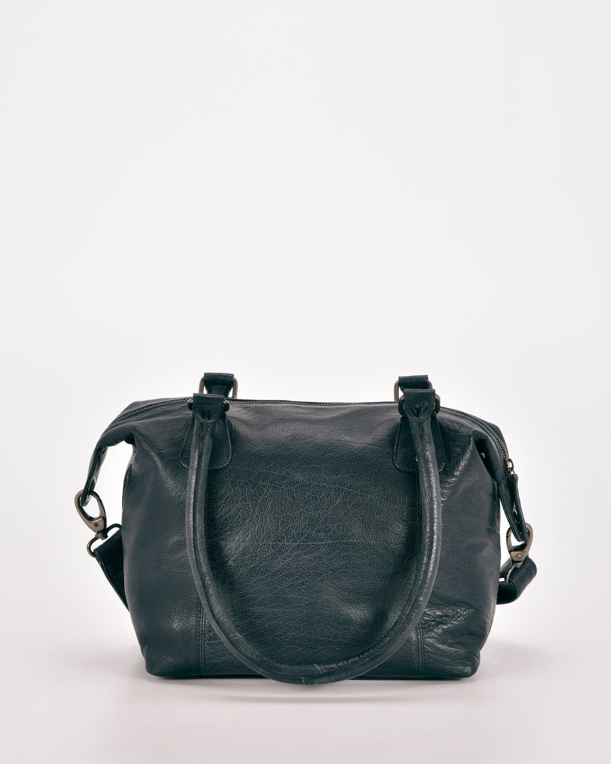 Braddon Leather Handbag - Navy