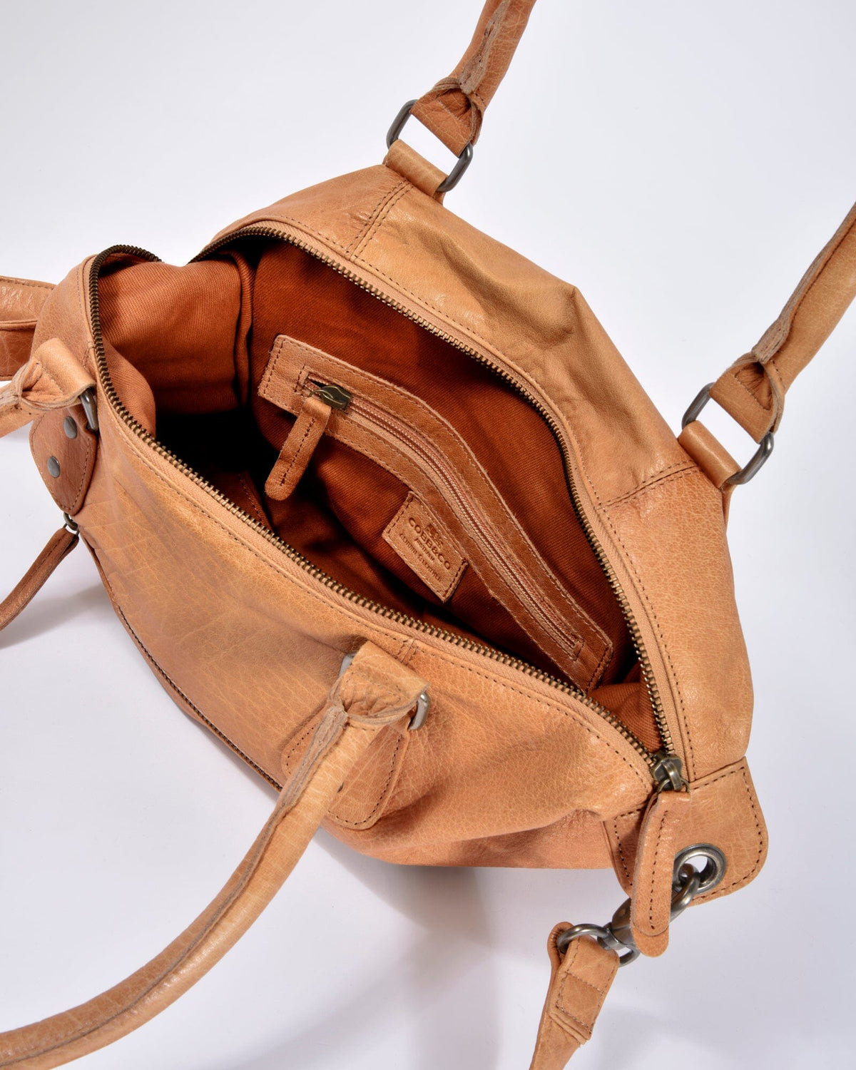 Braddon Leather Handbag - Tan
