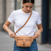 Bradshaw Zipped Leather Crossbody Bag