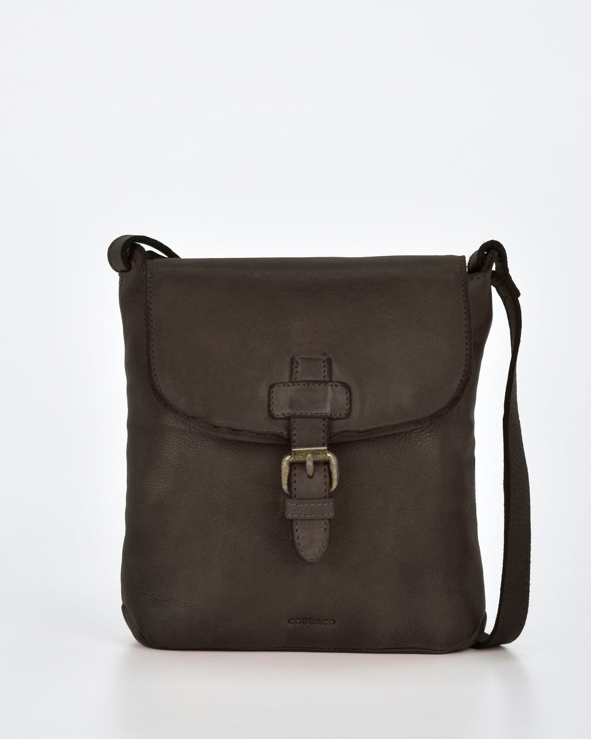 Burton Rugged Leather Crossbody - Chocolate