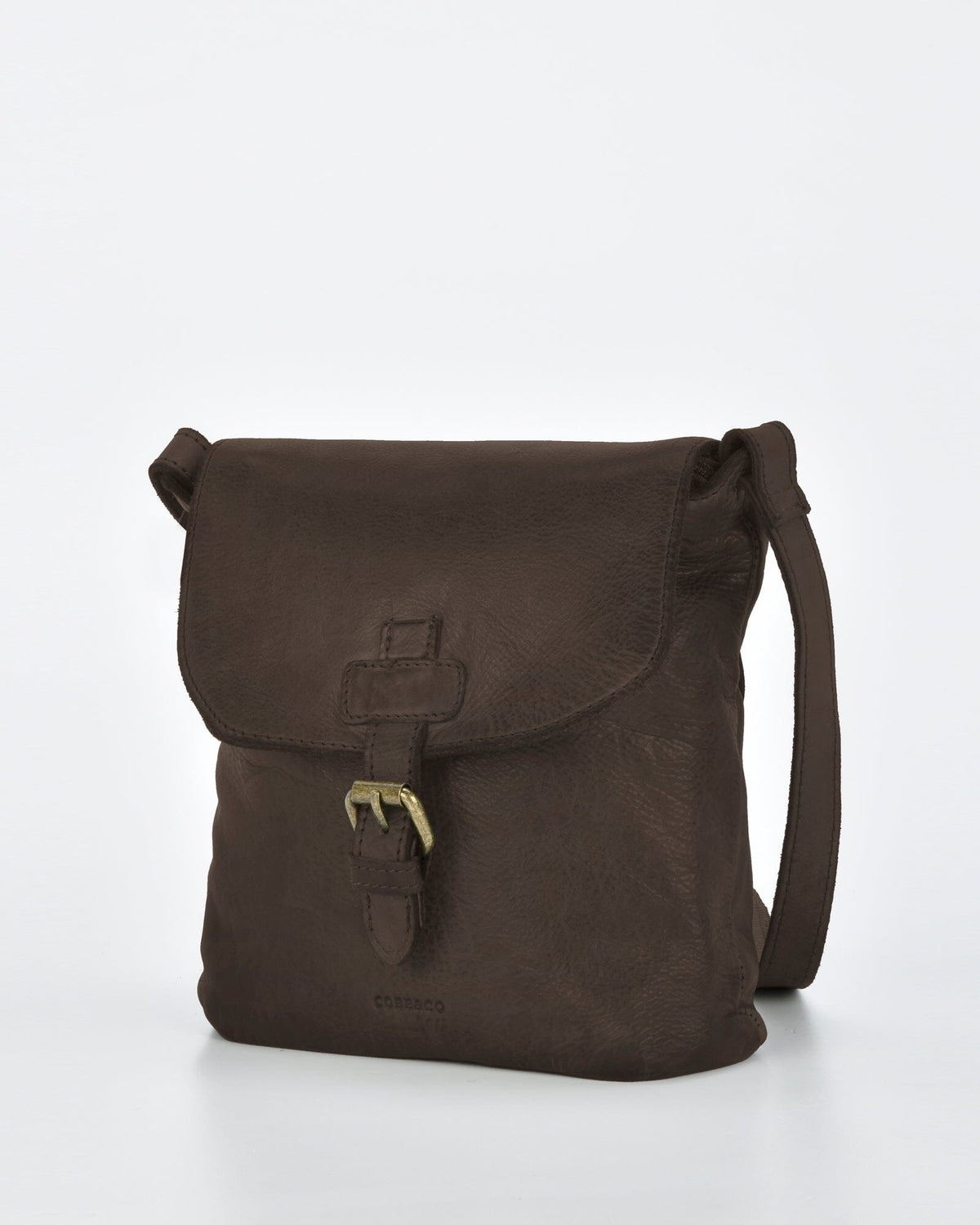 Burton Rugged Leather Crossbody - Chocolate