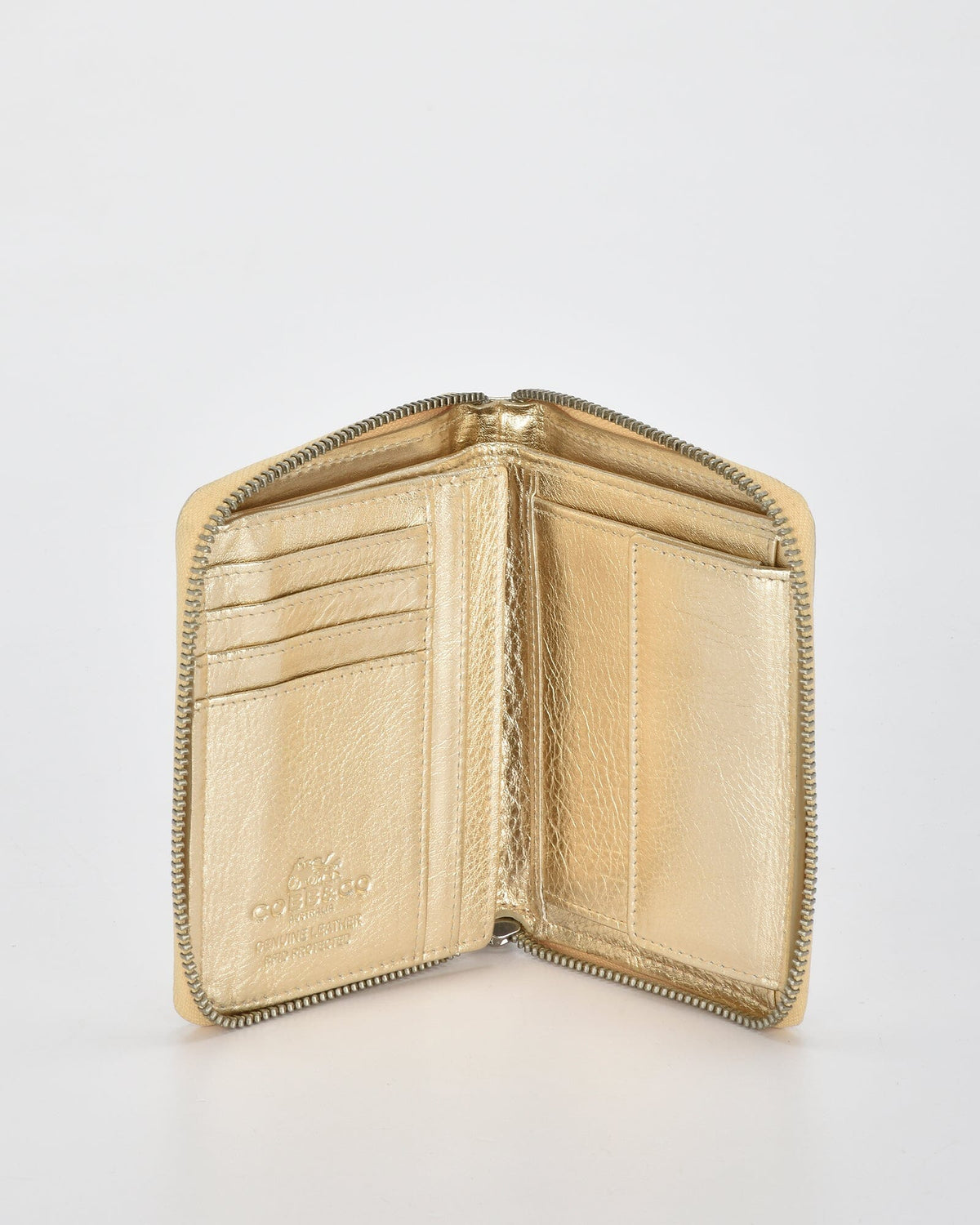 Callisto Metallic Ladies Wallet - Gold