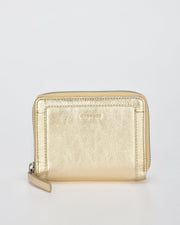 Callisto Metallic Ladies Wallet - Gold