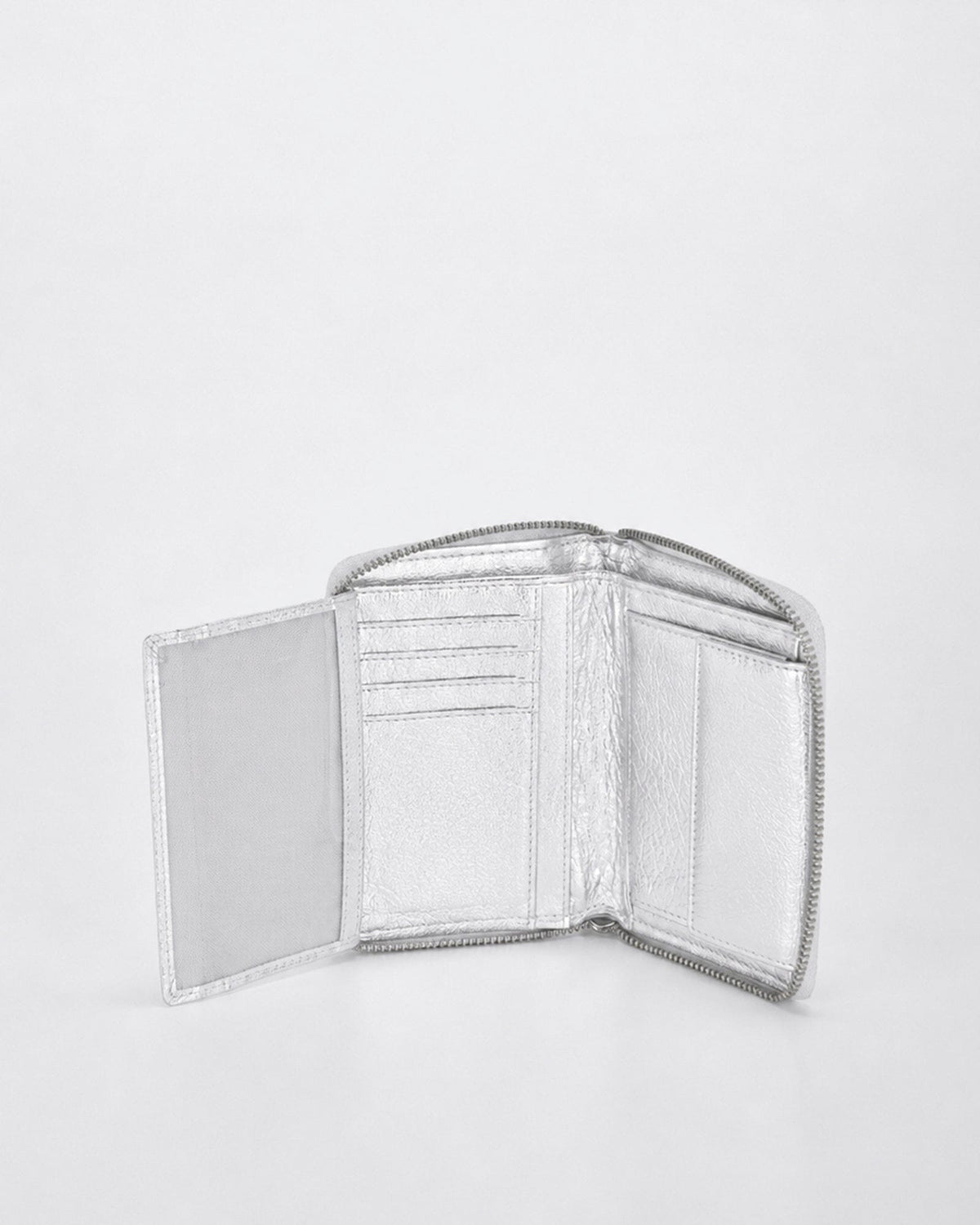 Callisto Metallic Ladies Wallet - Silver