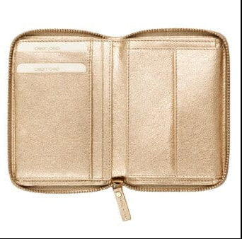 Callisto Metallic Ladies Wallet - Silver