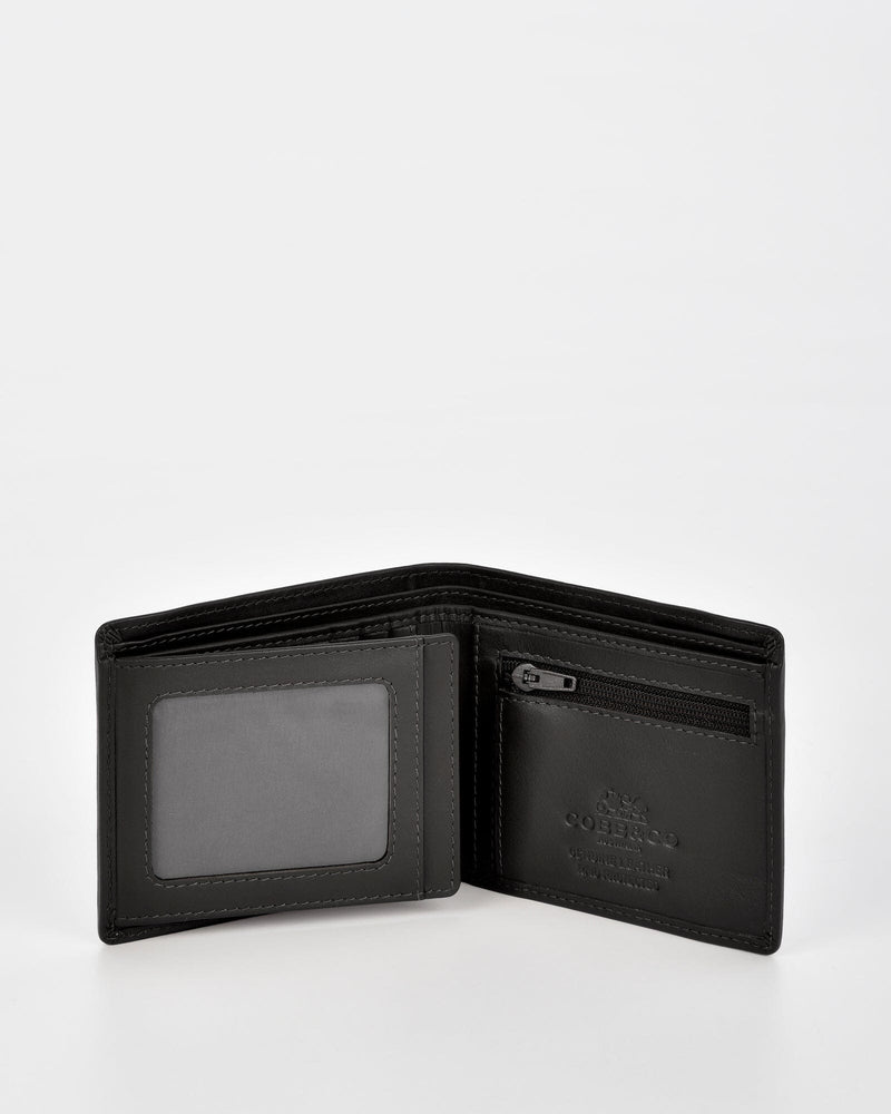 Campbell Leather RFID Wallet with fold out card section