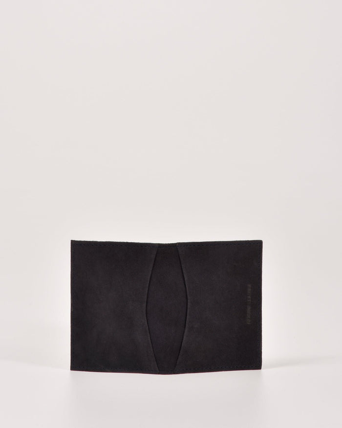 Carlyon RFID Leather Card Holder - Navy