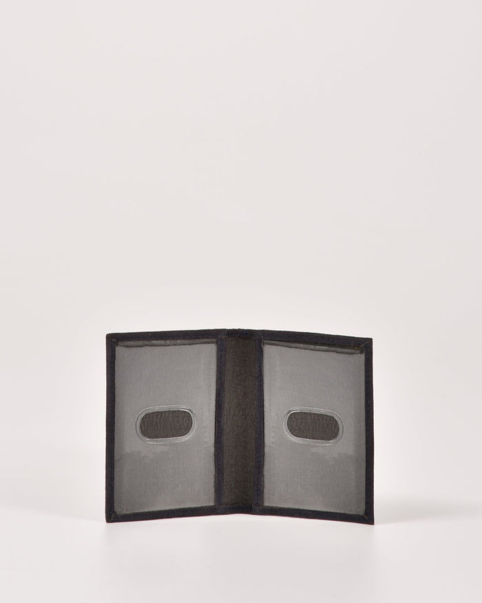 Carlyon RFID Leather Card Holder - Navy