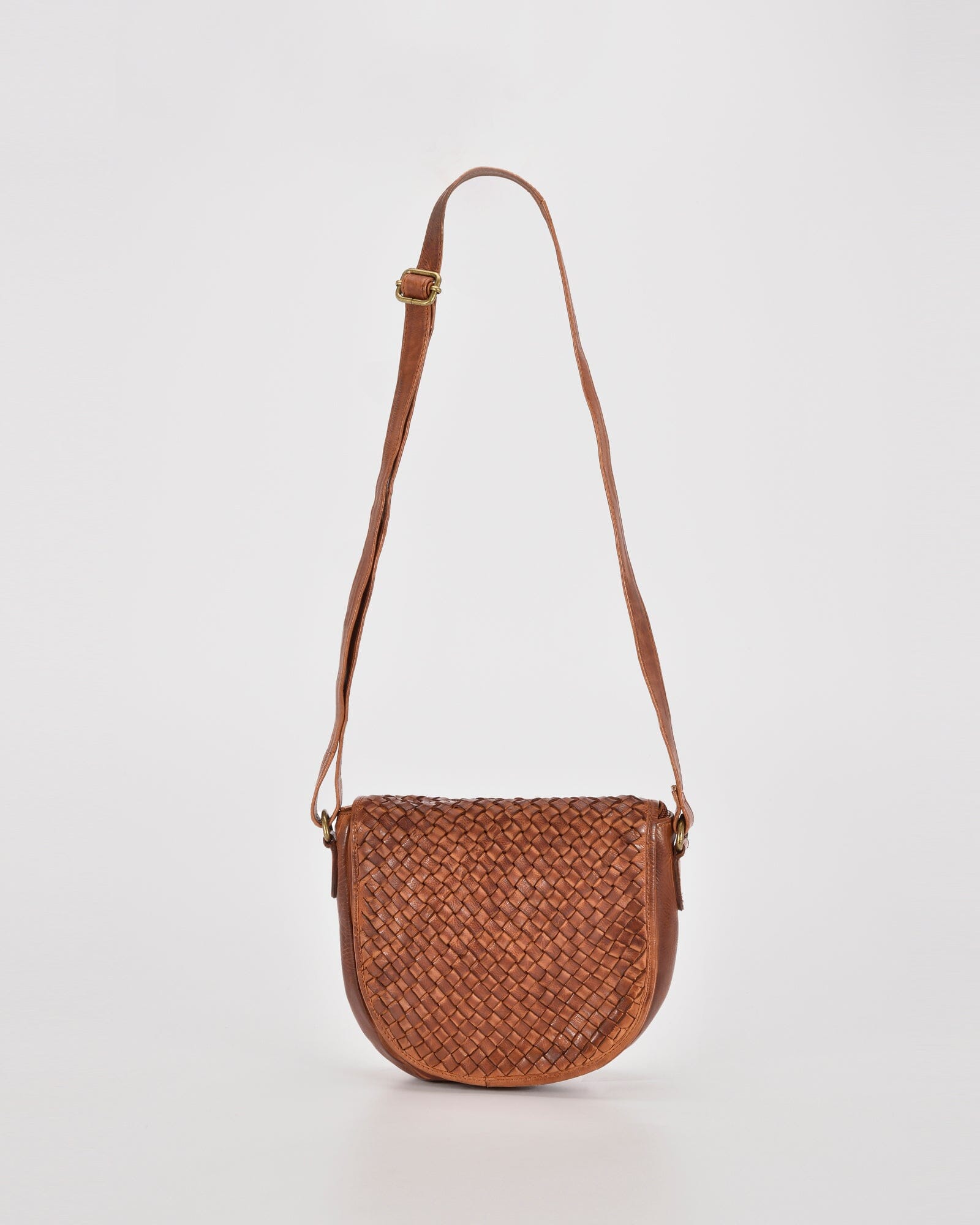 Plaited leather online bag