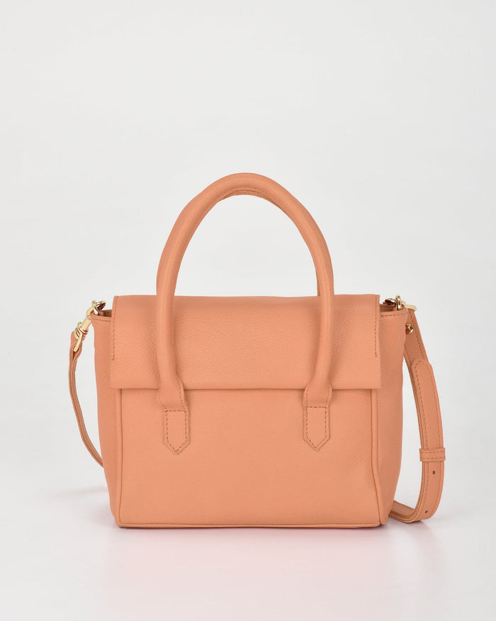 Carrie Leather Mini Tote - Tan