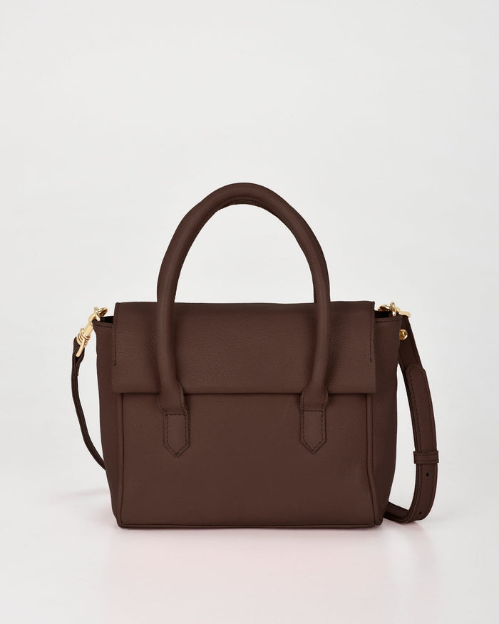 Carrie Leather Mini Tote - Tan
