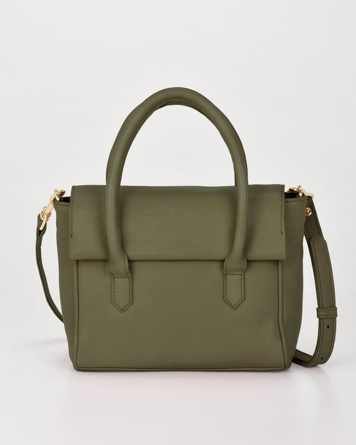 Carrie Leather Mini Tote - Tan