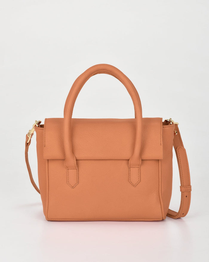 Carrie Leather Mini Tote - Tan