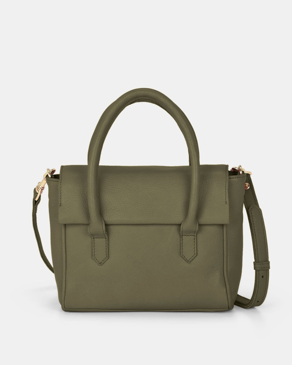 Carrie Leather Mini Tote - Olive