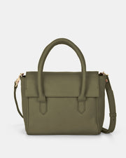 Carrie Leather Mini Tote - Olive
