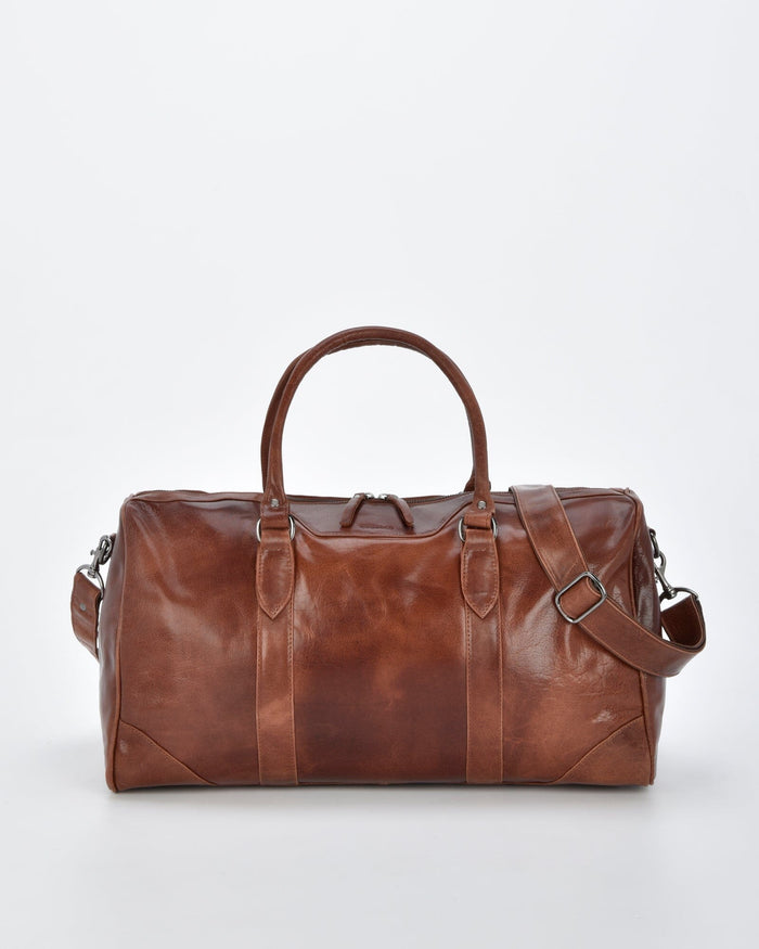 Carrington Leather Barrel Style Duffel