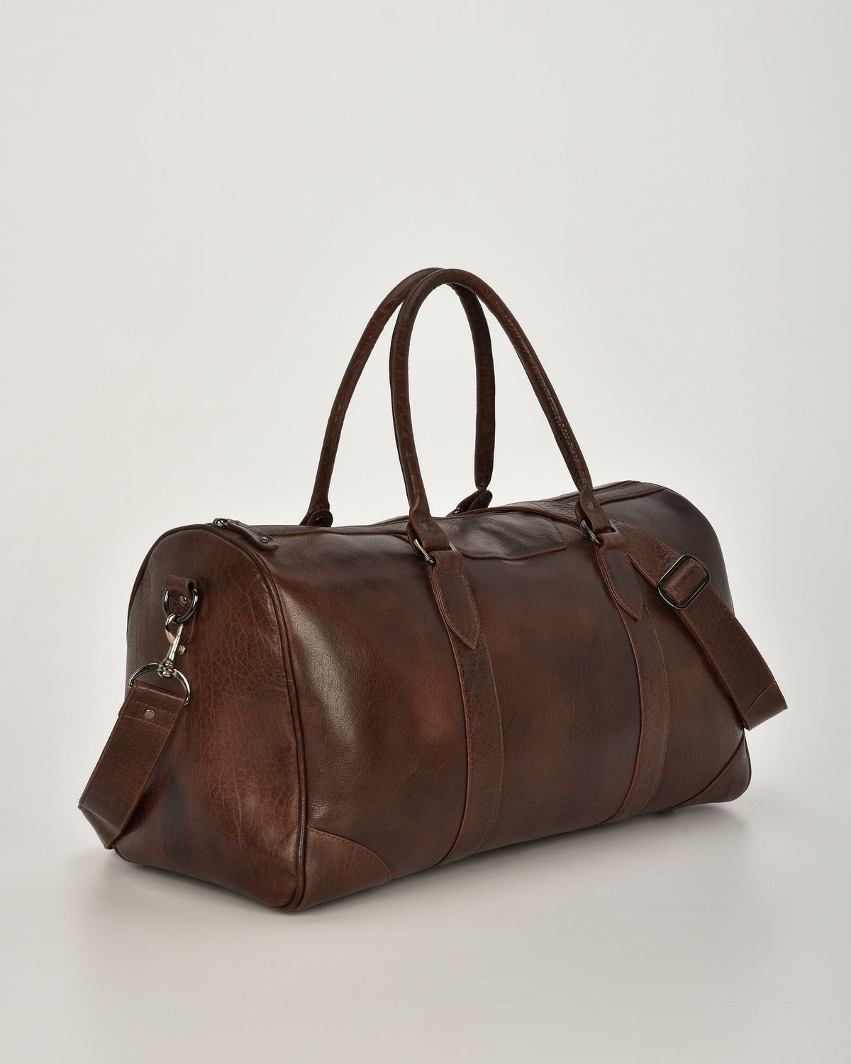 Carrington Leather Barrel Style Duffel