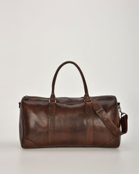 Carrington Structured Leather Barrel Style Duffel