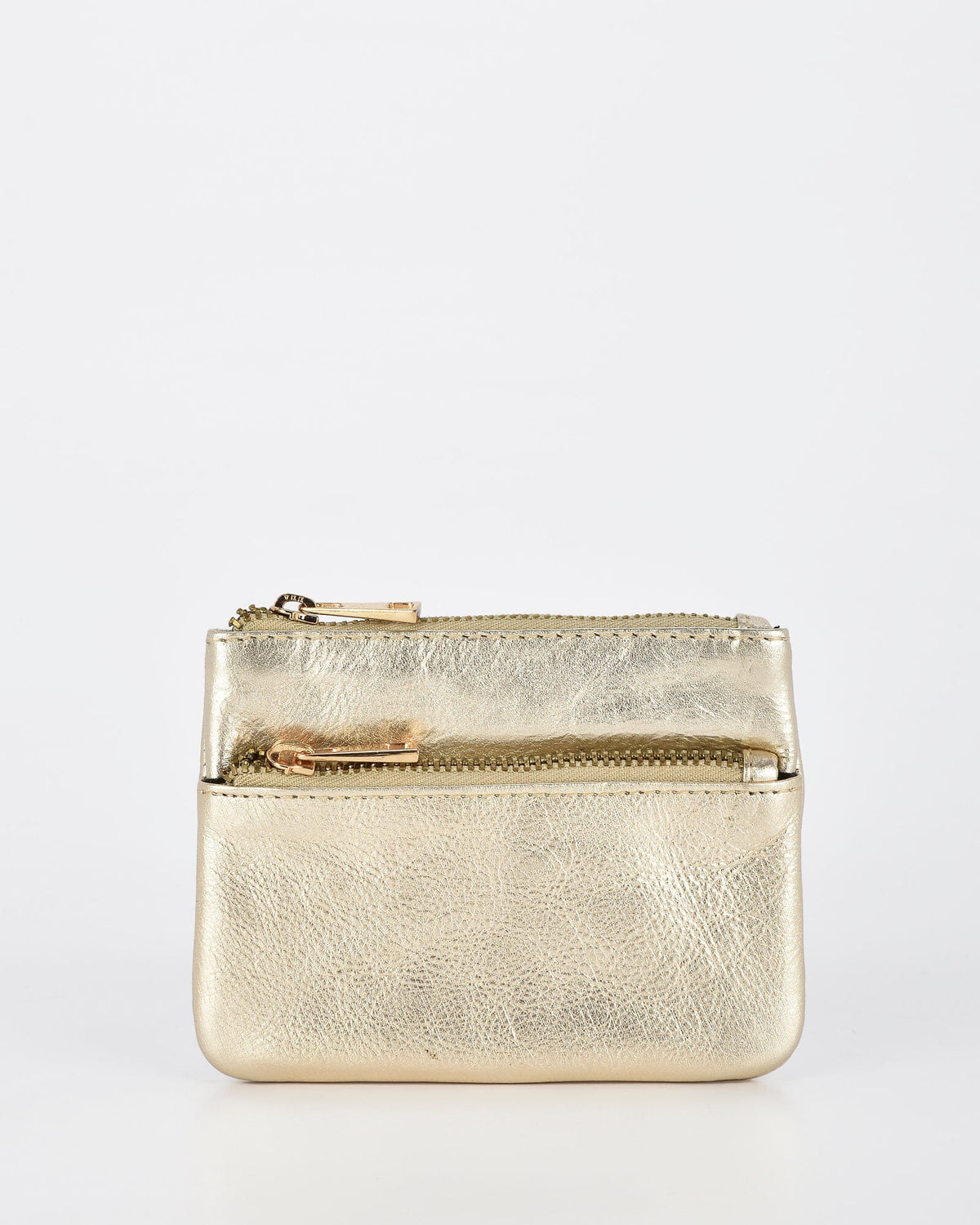 Comet Metallic Leather Card & Coin Purse