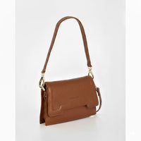 Concord Washed Leather Structure Crossbody Shoulder Bag