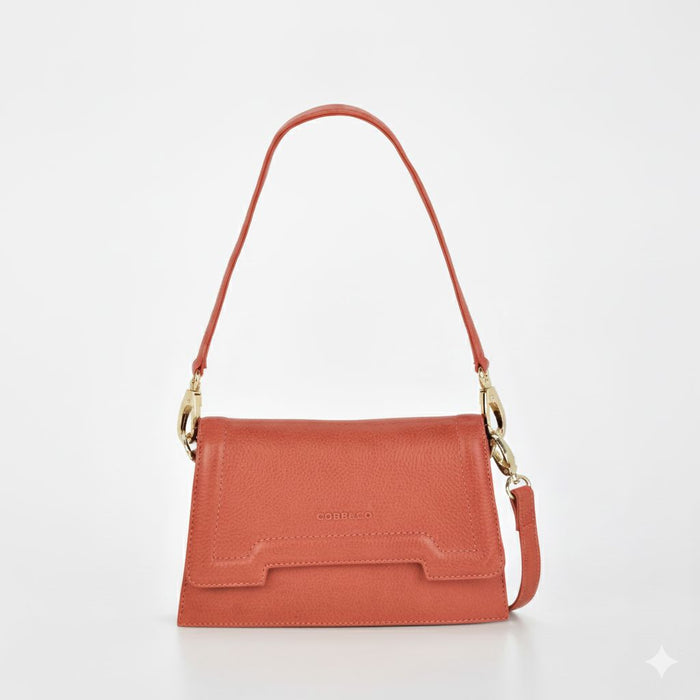 Concord Washed Leather Structure Crossbody Shoulder Bag