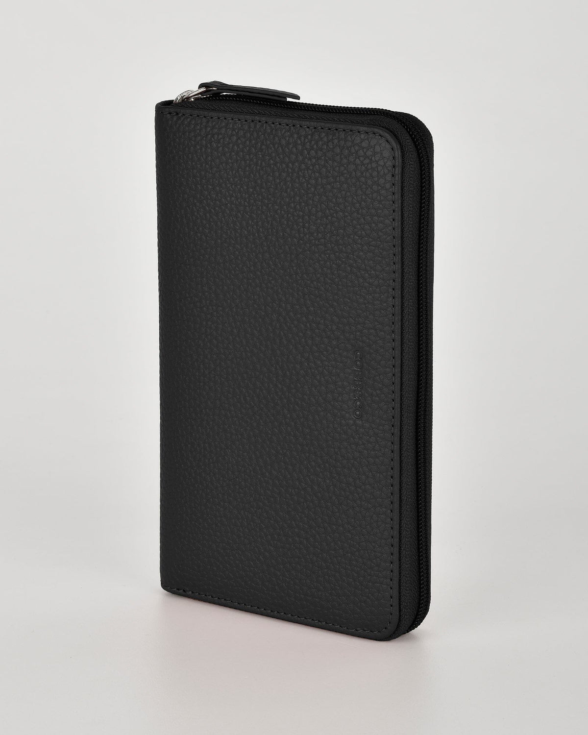 Creswick RFID Safe Zip Around Leather Wallet - Black