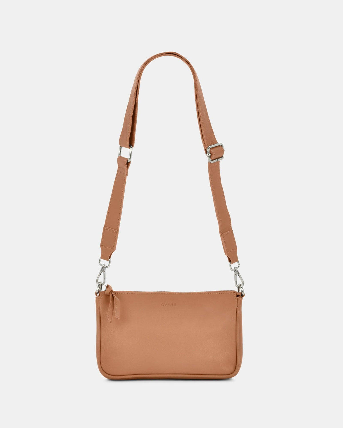 Dannii Soft Leather Thick Strap Crossbody - Camel