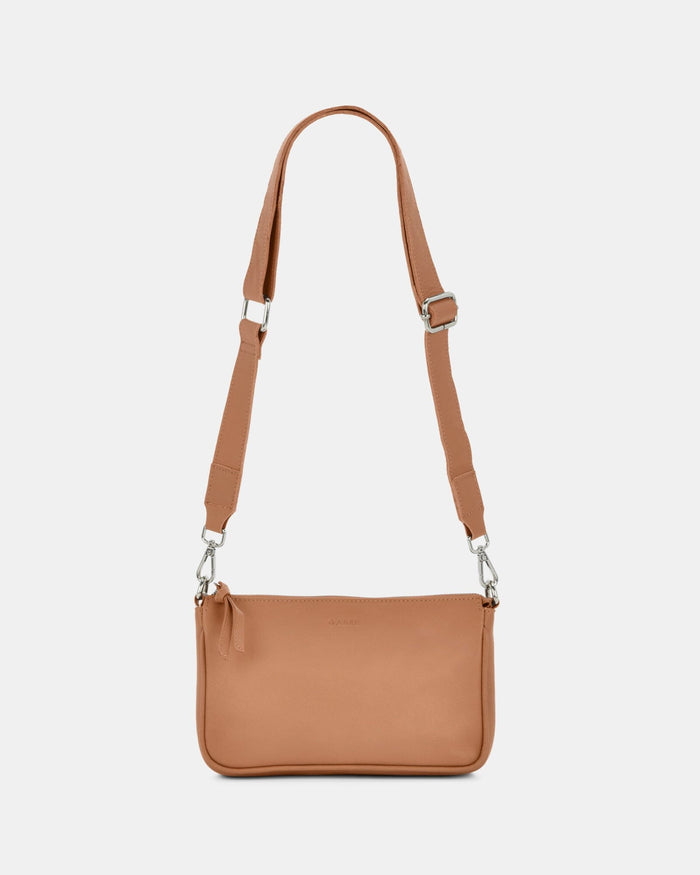 Dannii Soft Leather Thick Strap Crossbody - Camel