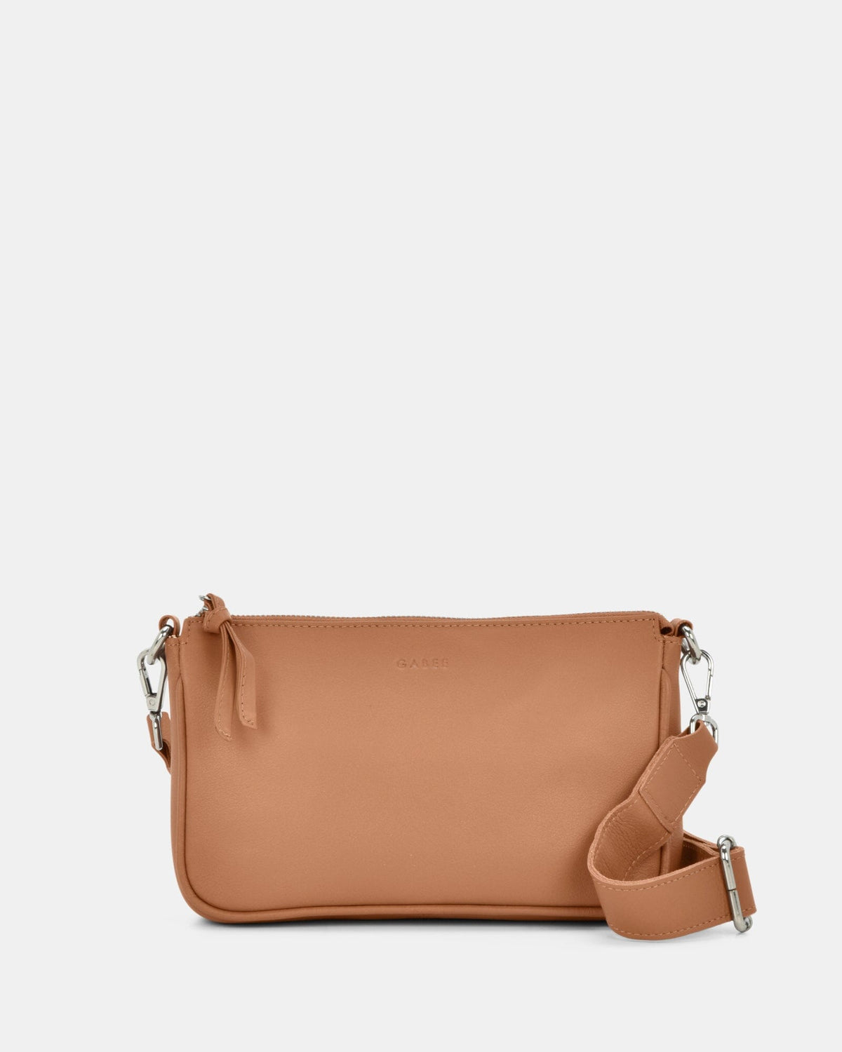 Dannii Soft Leather Thick Strap Crossbody - Camel