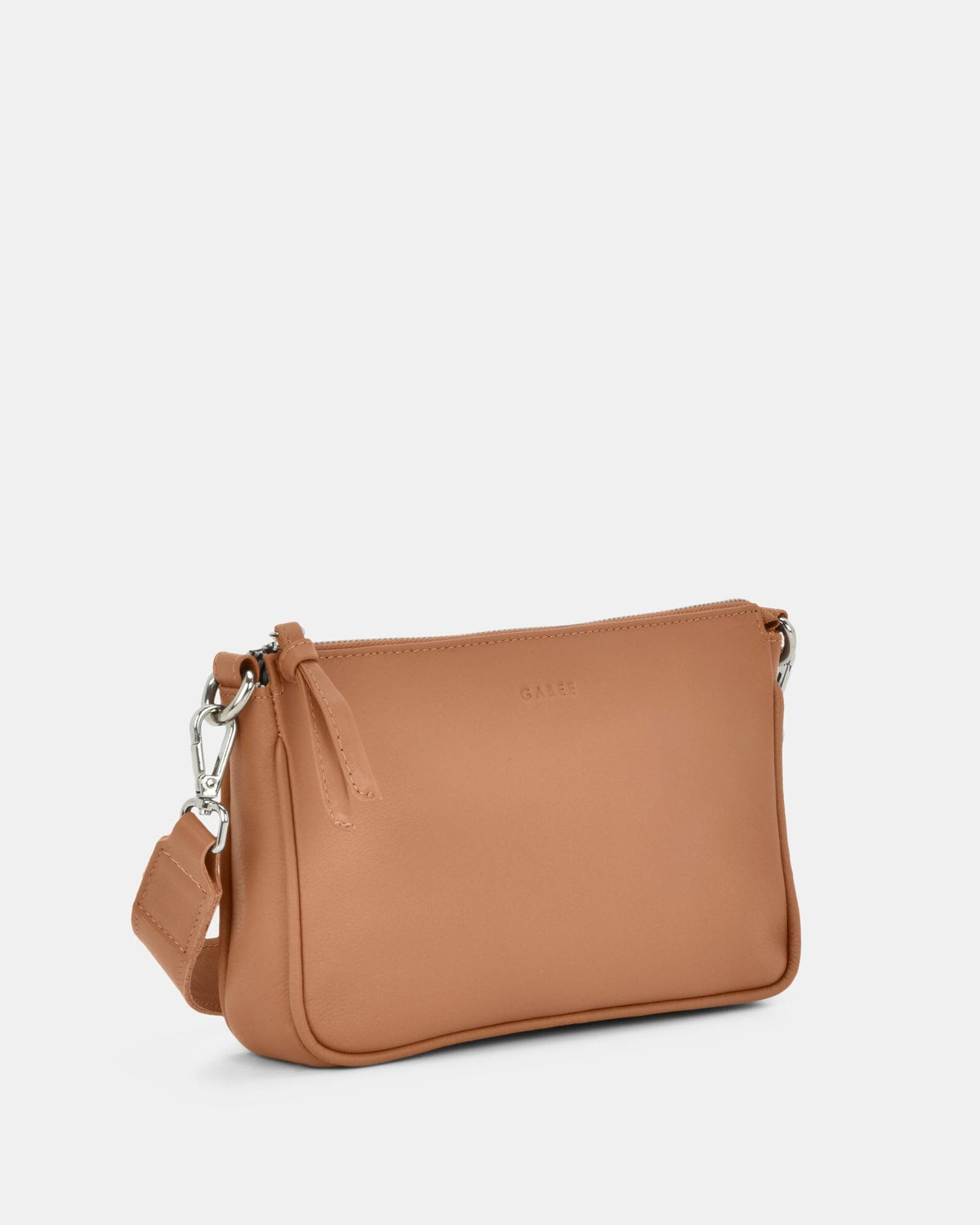 Dannii Soft Leather Thick Strap Crossbody - Camel