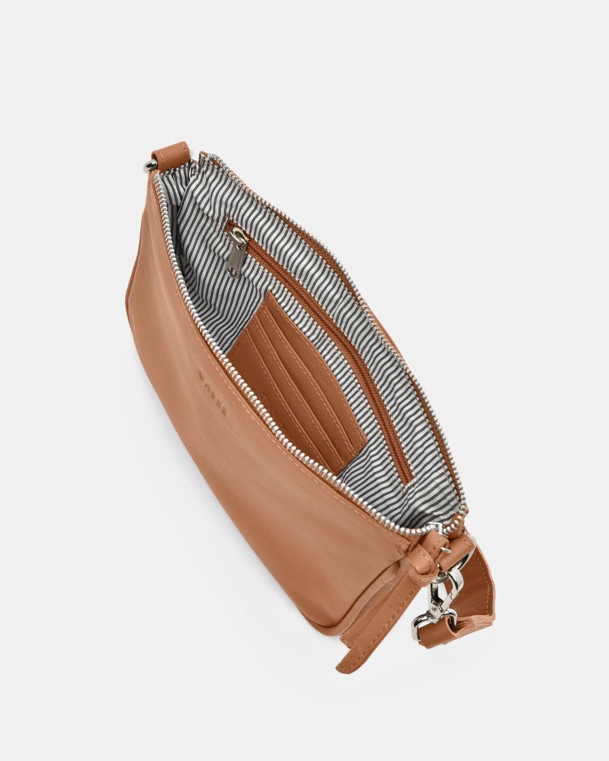 Dannii Soft Leather Thick Strap Crossbody - Camel