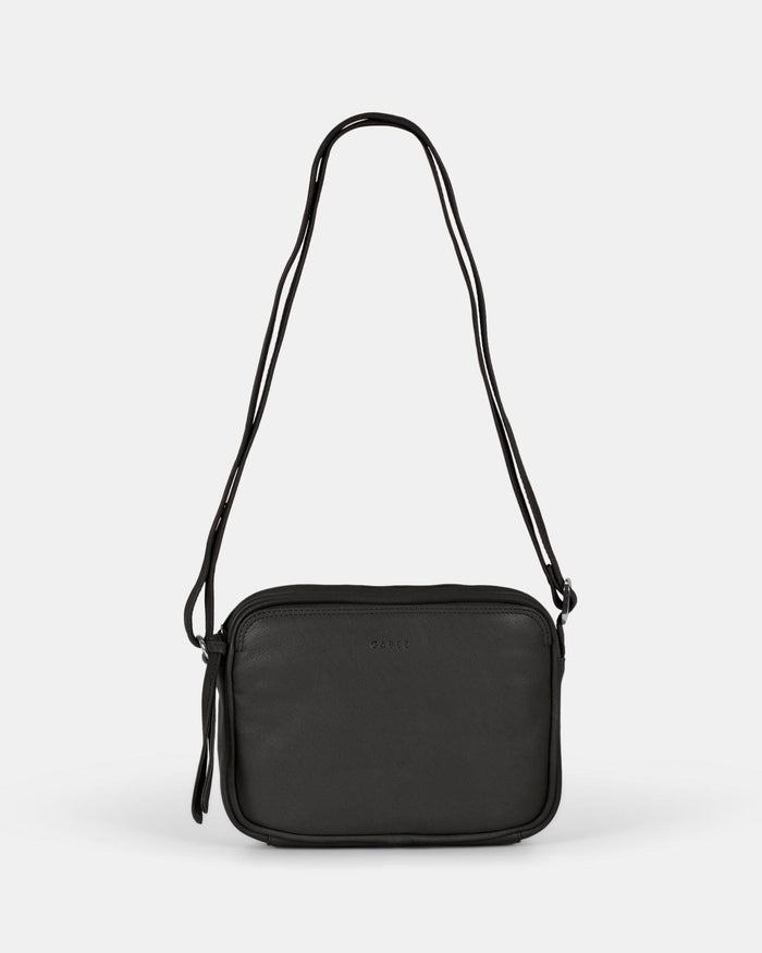 Darcy Leather Crossbody - Black