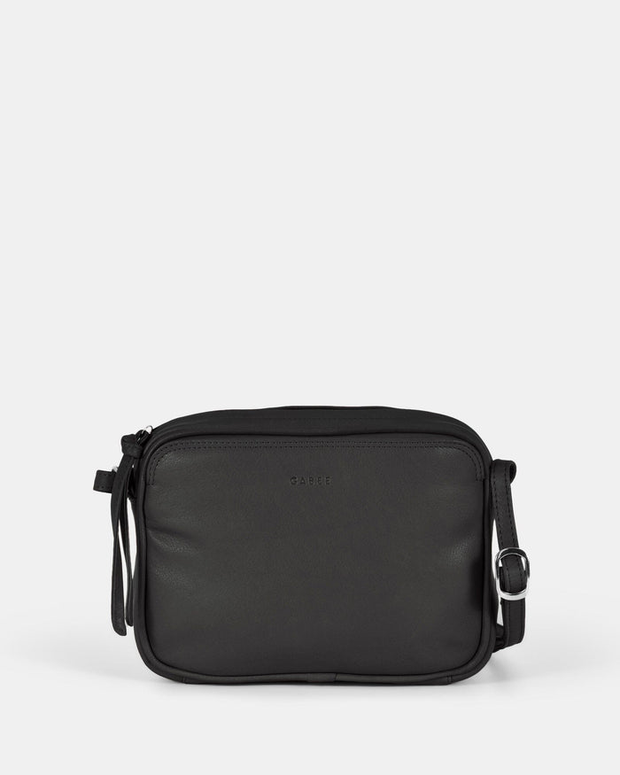 Darcy Leather Crossbody - Black