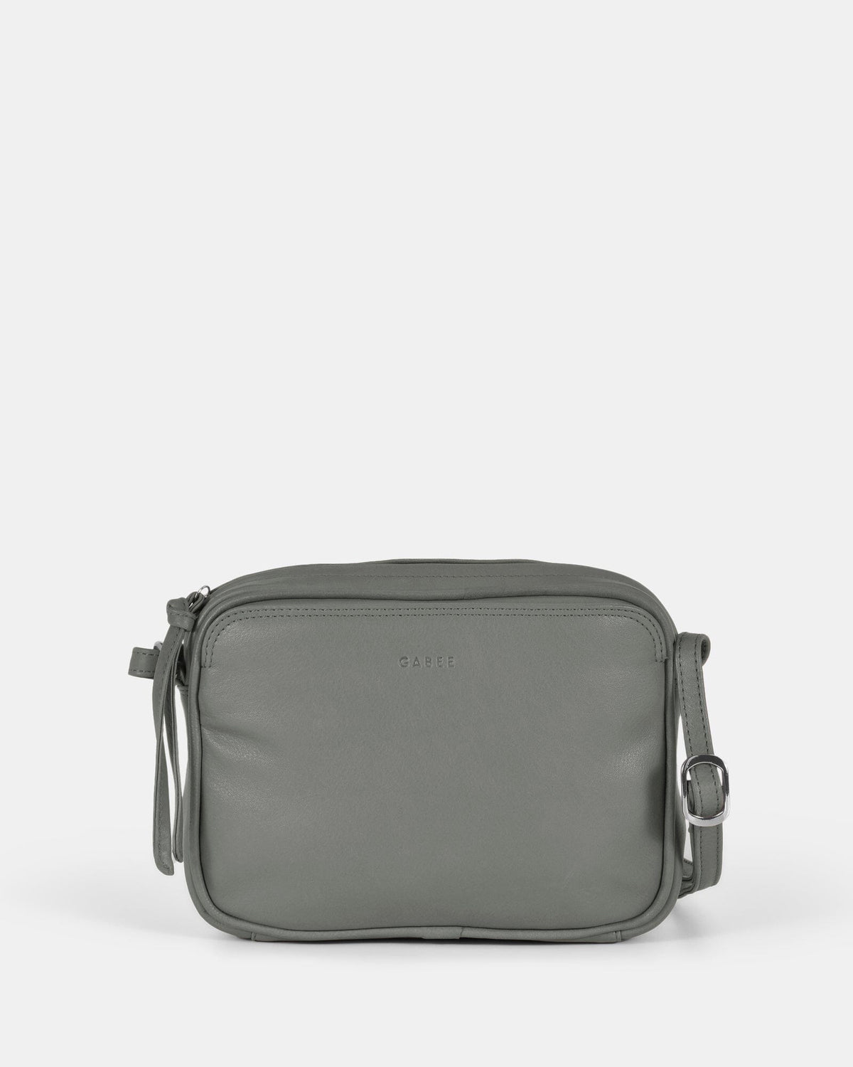 Darcy Leather Crossbody - Grey