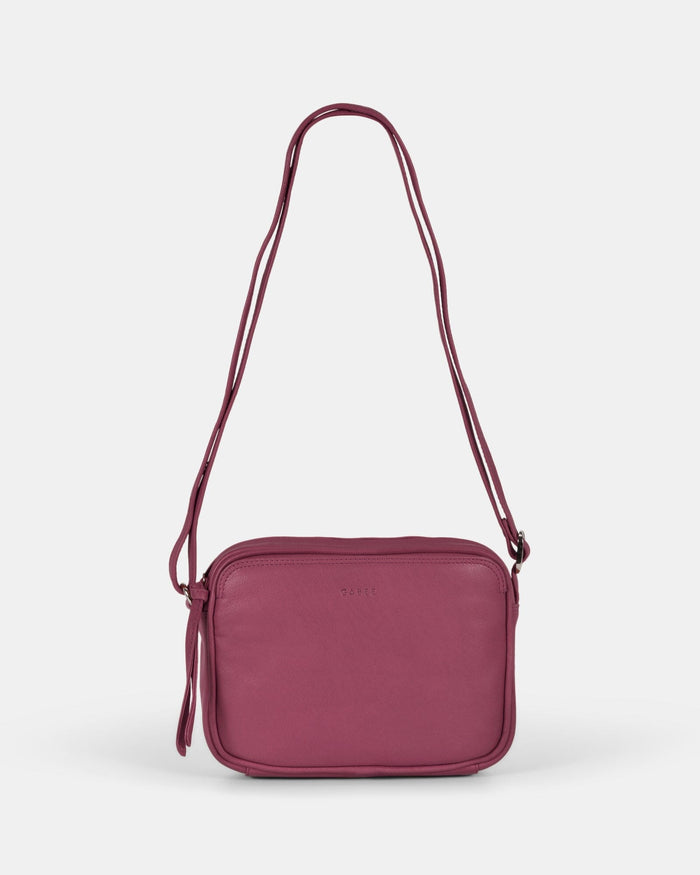 Darcy Leather Crossbody - Mulberry