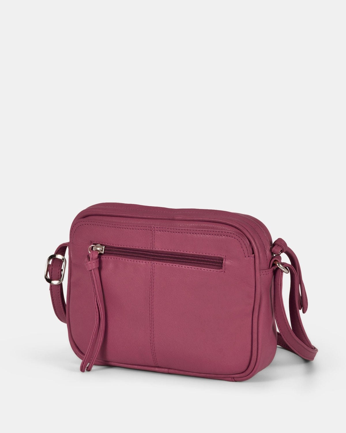 Darcy Leather Crossbody - Mulberry