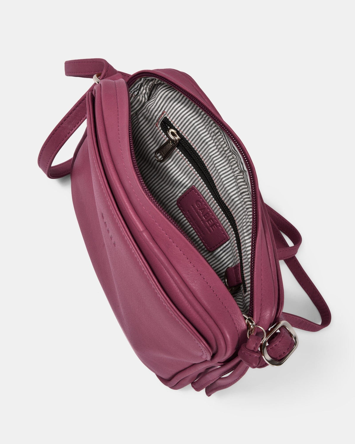 Darcy Leather Crossbody - Mulberry