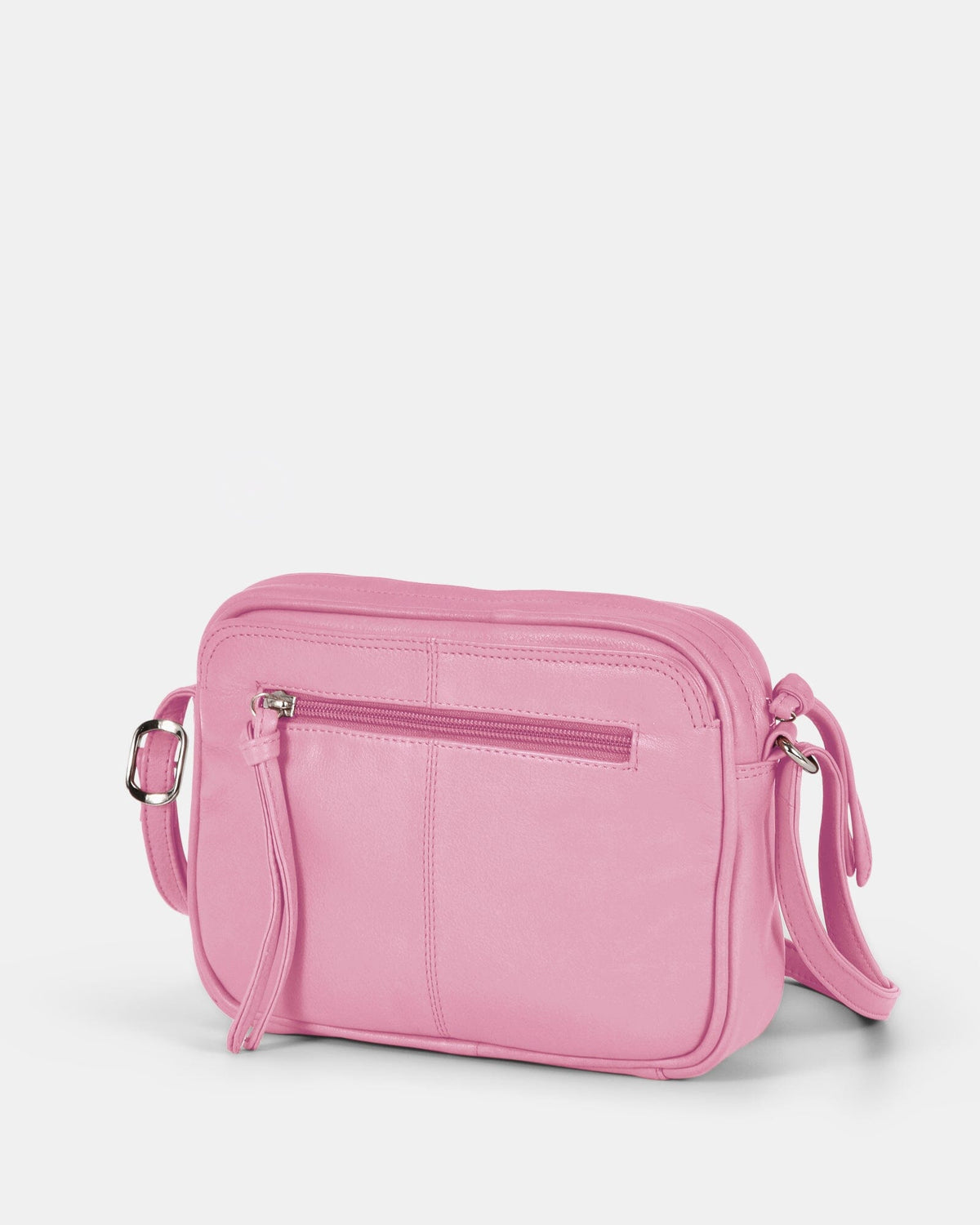 Darcy Leather Crossbody - Pink